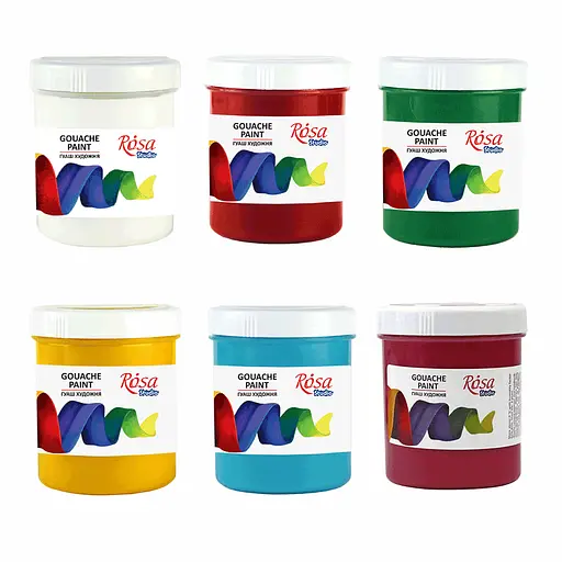 Краска гуашевая Белила титановые (901) 100 мл Rosa Studio [CD] - фото 2