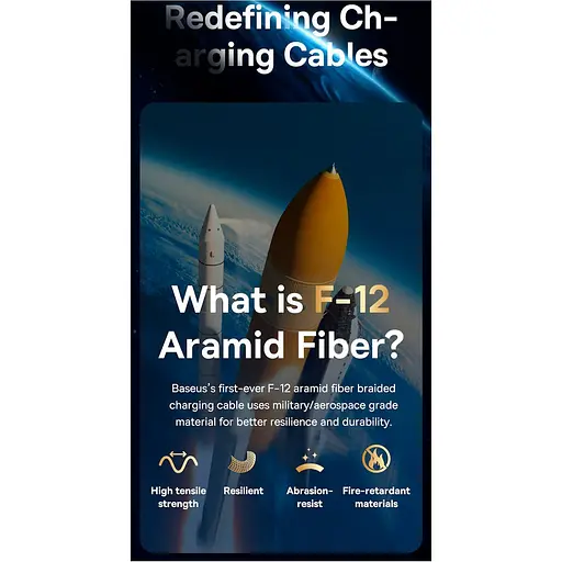 Кабель Baseus Unbreakable USB-C to USB-C 100W 2m Stellar White (P10355800221-01) [152050] - фото 20