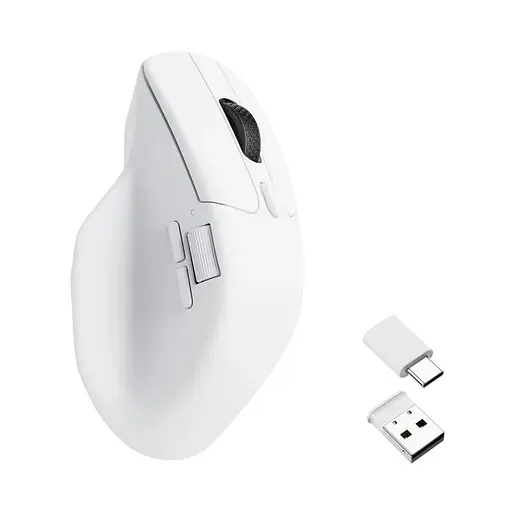 Keychron Мышь M6 BT/WL/USB-A/USB-C, белый - фото 7
