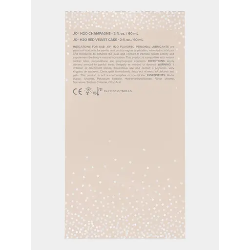 Набір смакових змазок System JO Champagne & Red Velvet Cake (2x60 мл), Limited Edition - фото 6