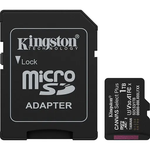 Карта пам'яті 1TB microSDXC Canvas Select Plus Gen 3 150MB/s A1 Card + Adapter SDCS3/1TB - фото 1