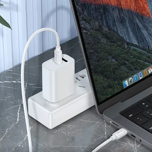 Дата кабель Hoco X115 Surpass Type-C to Type-C 240W (1m) White - фото 5