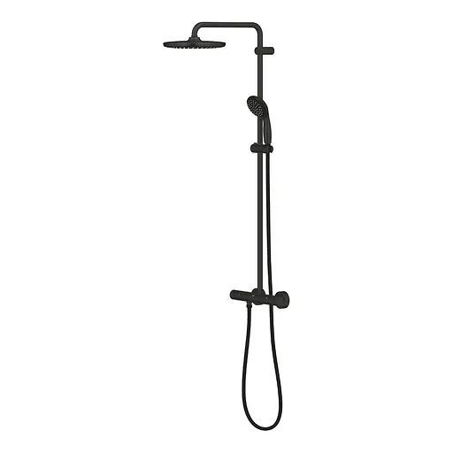 Душова система термостатична Grohe QuickFix Vitalio Start System 250 266772430, Чорний матовий - фото 6