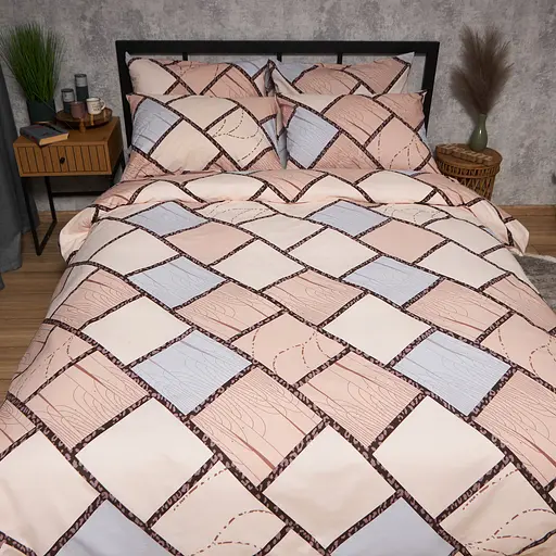 Пододеяльник Moon&Star Бязь Gold Люкс Cozy Puzzle Полуторный Евро 160x220 см - фото 2