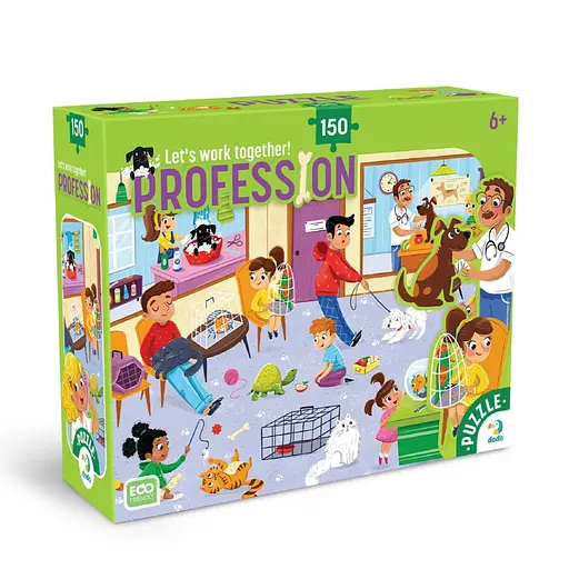 Пазл детский "Профессии. Ветеринар" DoDo Toys 300701, 150 элементов - фото 1