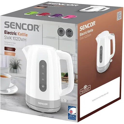 Чайник Sencor SWK 1020WH (41022320) - фото 9