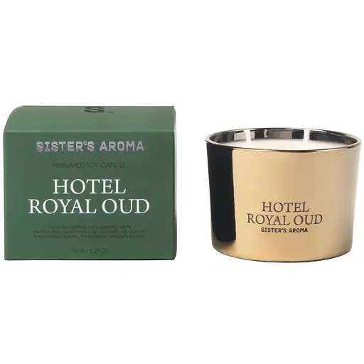 Ароматична свічка Sister's Aroma Hotel Royal Oud 150 г