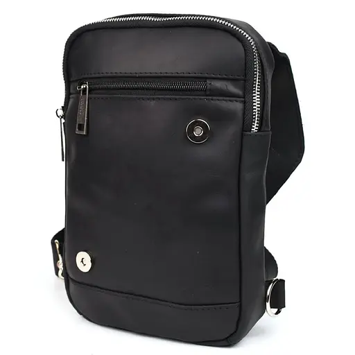 Рюкзак кожаный слинг на одно плечо TARWA 18х27х4.5 см sum0028237 - фото 4