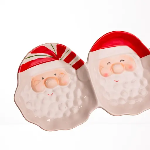 Блюдо сервировочное новогоднее для закусок Yiwu Santa Claus 33.5×12.5 см CR-1-33 - фото 5