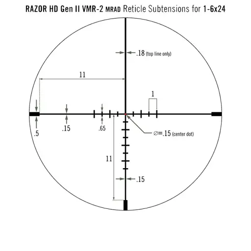 Приціл оптичний Vortex Viper PST Gen II 1-6x24 сітка VMR-2 MRAD - фото 10