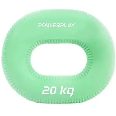 Еспандер кістьовий PowerPlay силіконовий PP-4336 Hand Grip Medium 20 кг Зелений (PP_4336_Green_20kg) - фото 1