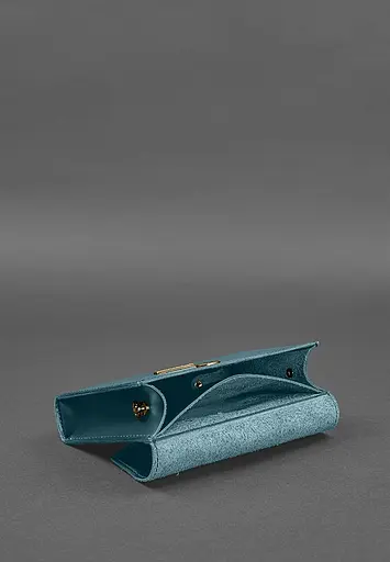 Набір жіночих зелених шкіряних сумок Mini поясна / кроссбоді - фото 6