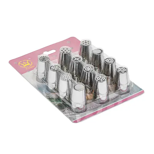 Набор из 12 кондитерских насадок из нержавеющей стали, Kitchen Master 87803 - фото 1