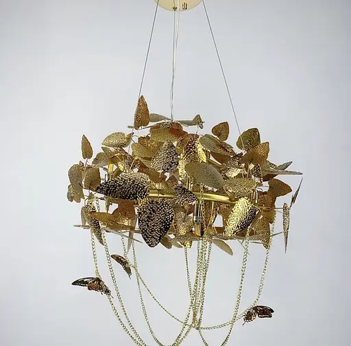 Люстра в стиле Серпента с нежными бабочками Ст. Y 05 GD | Line F - фото 5