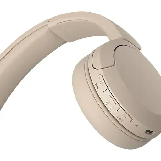 Навушники Sony On-ear WH-CH520 BT 5.2 SBC AAC Wireless Mic бежеві - фото 5