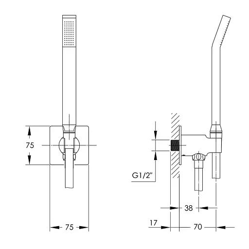 Душовий гарнітур Imprese Smart Click ZMK101901221 - фото 2