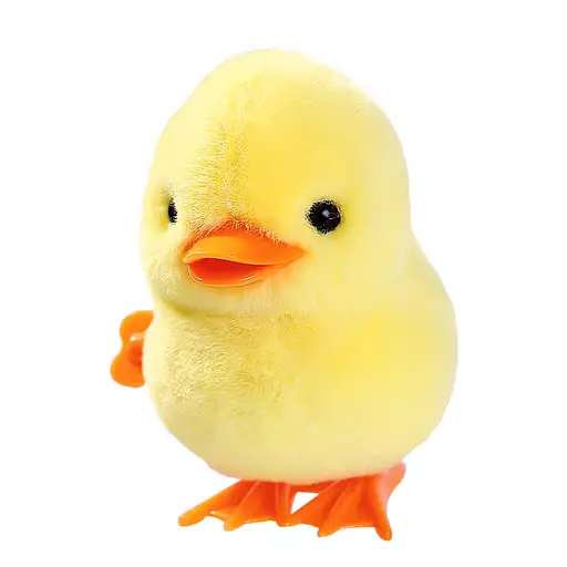 Заводная игрушка, 9 см, прыгает, плюш, цыпленок, утенок (в ассортименте)