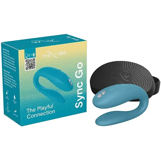 Смарт-вібратор для пар We-Vibe Sync GO Turquoise - фото 10