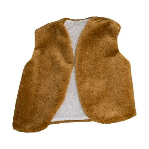 Детский маскарадный жилет коричневого цвета 35см