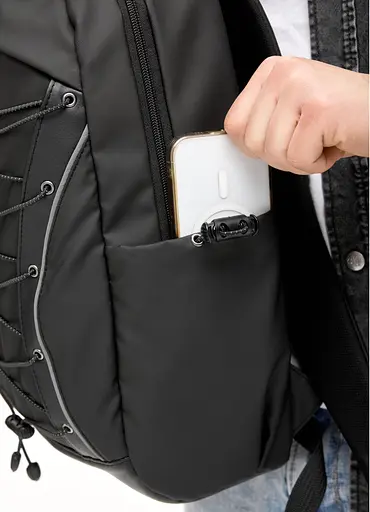 Мужской рюкзак Sambag Zard Neo черный с декором 43 х 27 х 13 см (25000264m) - фото 6