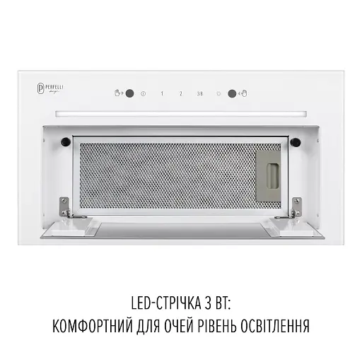 Вытяжка полновстраиваемая Perfelli Design Filini 5 Bianco Silenzio - фото 4