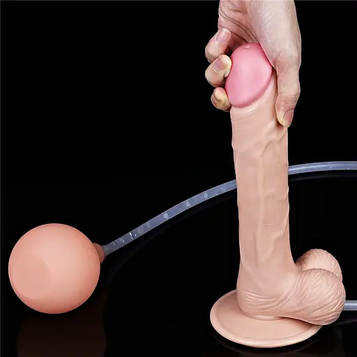 Фаллоимитатор с эякуляцией LoveToy Squirt Extreme 23 см телесный - фото 19
