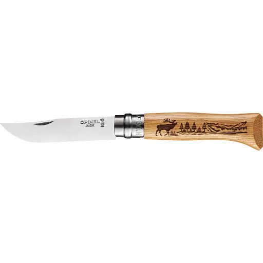 Нож Opinel №8 VRI Inox Animalia "Олень"