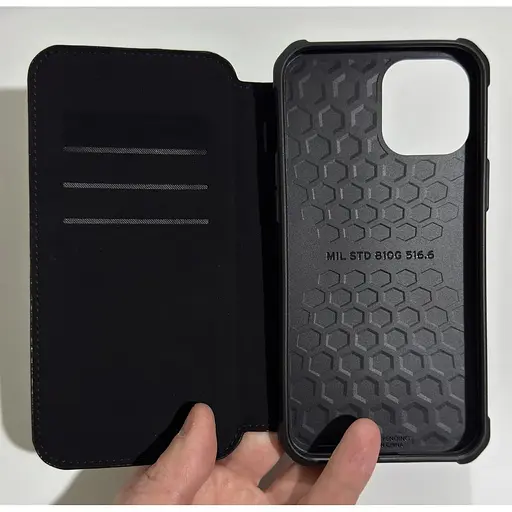 Оригінальний протиударний чохол книжка UAG Metropolis FIBR для iPhone 12 Pro Max (6.7") Black 112366113940 - фото 7