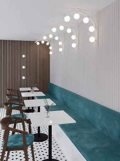 Настенное бра "Mone" PikArt арт. 19600 золотой/белый - фото 2