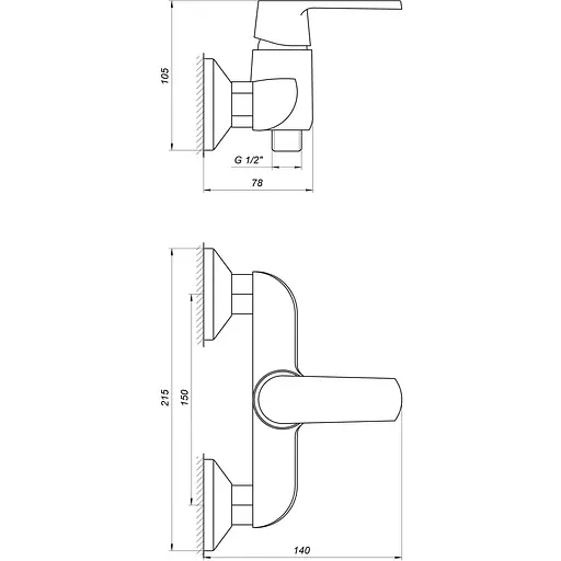 Смеситель для душа Globus Lux Laguna GLA-0105 - фото 4