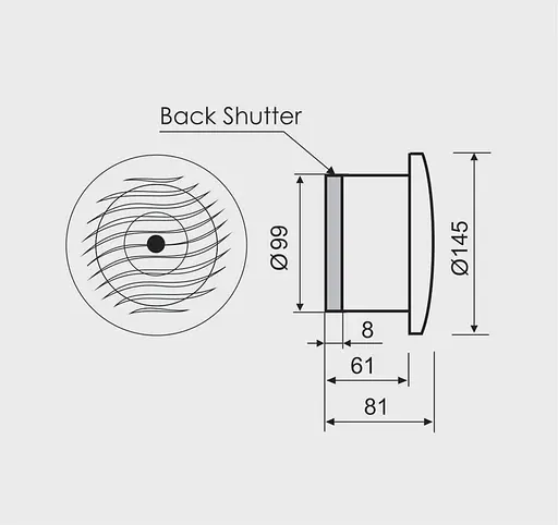 Жаростійкий високотемпературний вентилятор для саун MMotors MM-S 100, 105 м³/год зі зворотним клапаном - фото 2