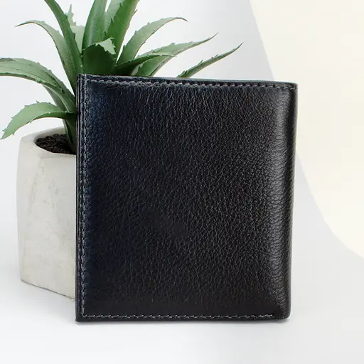 Портмоне мужское кожаное Ricco Grande 608-A черное на кнопке - фото 6