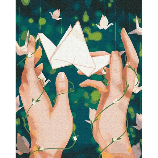 Картина за номерами Орігамі Anastasiia Kompaniiets Brushme 40x50 см кольорова 000278140
