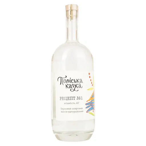 Зерновой спиртной напиток Натуральный Поліська казка Рецепт номер 1 40% 1.75 л - фото 1