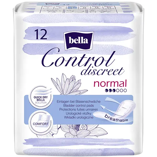 Урологические прокладки Bella Control Discreet Super Normal 1+1=3 36 шт. (3 уп. х 12 шт.) - фото 2