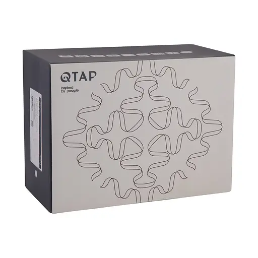 Смеситель для ванны Qtap Gemini (c душевым гарнитуром) QTGEM259CRW45683 Chrome/White Белый - фото 7