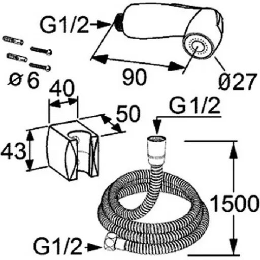 Гігієнічний гарнітур Kludi Bozz 730420500 - фото 4