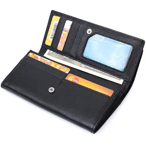 Кожаный женский кошелек ST Leather 18.5х9.5х3.5 см acs0029411 - фото 6