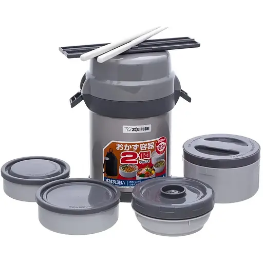 Набір для ланчу Zojirushi SL-JAF14SA 1.23 л Gray