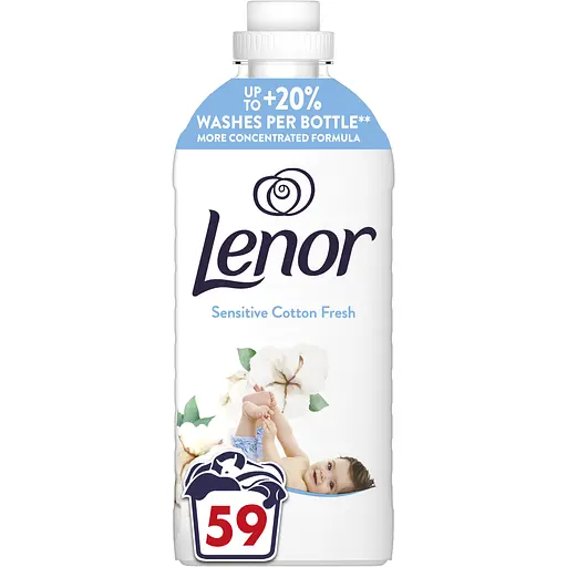 Кондиціонер для білизни Lenor Свіжість бавовни 59 циклів прання 1.239 л