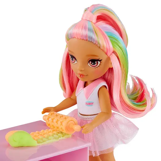 Игровой набор с куклой серии Littles Кондитерская Кэнди Rainbow High 522058 - фото 4