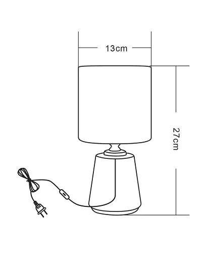 Настільна лампа Zuma Line Ceri E14 1x40W IP20 чорна - фото 2