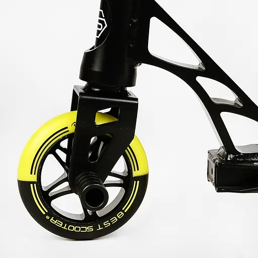 Самокат трюковий Best Scooter 55х85 см Чорно-жовтий 000231345 - фото 4