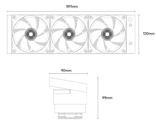 СВО Ocypus Sigma L36 WH ARGB 360мм (SIGMA-L36-WH3AAWWN00X-GL) - фото 13