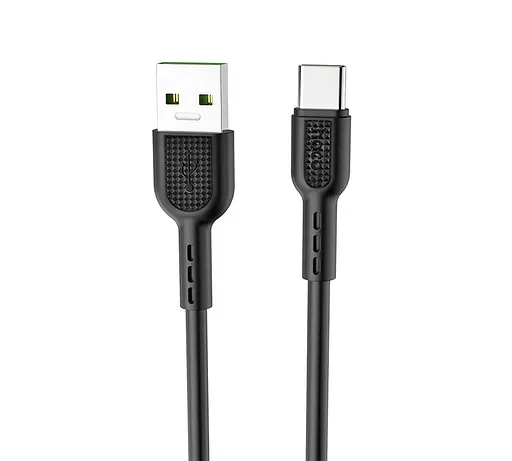 Кабель HOCO X33 Type-C 5A Surge charging data cable Black - фото 1
