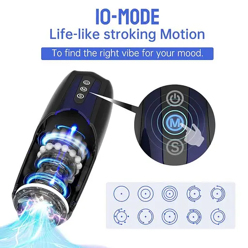 Інтерактивний смарт мастурбатор Magic Motion Xone, імітація фрикцій, 10 режимів, кнопка турбо - фото 4