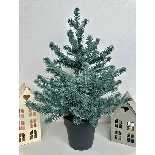 Ялинка Hvoya Traditional лита в горщику 50 см блакитна новинка - фото 4