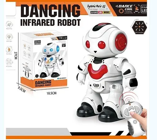 Радиоуправляемый детский робот 606-2 интерактивная игрушка с музыкальными и танцевальными возможностями Белый - фото 2