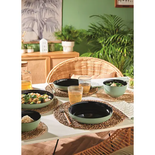 Блюдо сервірувальна Luminarc Vicky 21 см Black Grey (Q8584) - фото 8