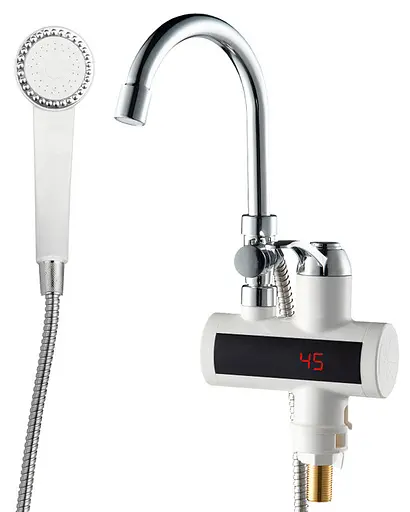 Проточный водонагреватель Wezer SDR-B15ST ванна с датчиком температуры - фото 1